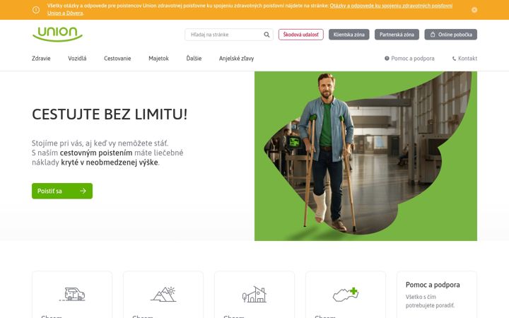 Screenshot of union.sk