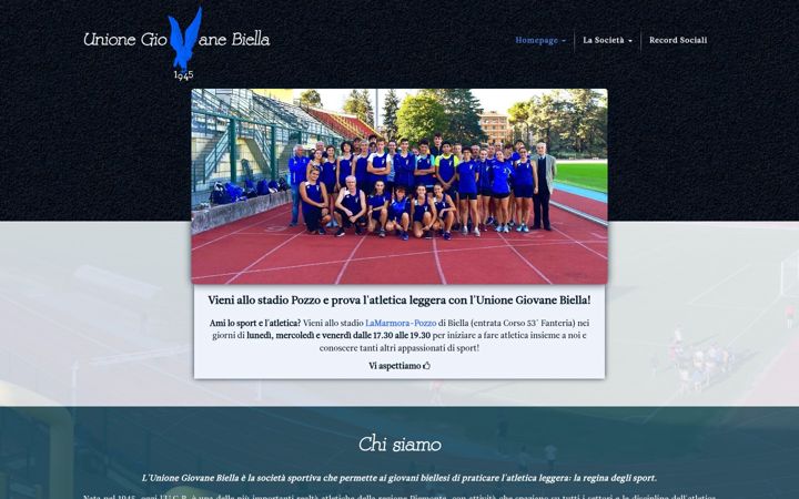 Screenshot of unionegiovanebiella.it