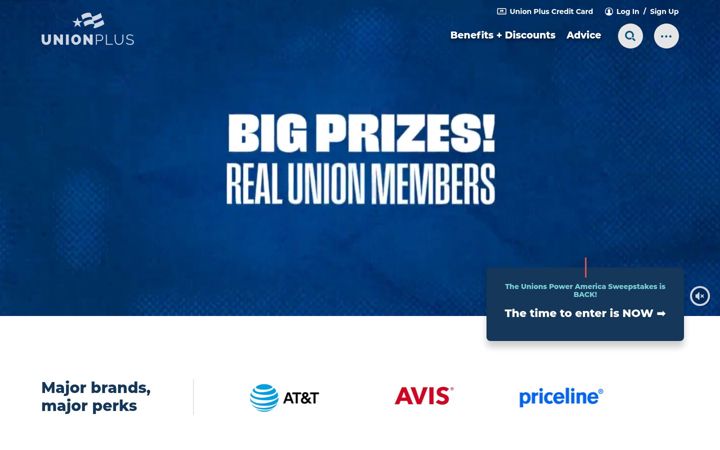 Screenshot of unionplus.org