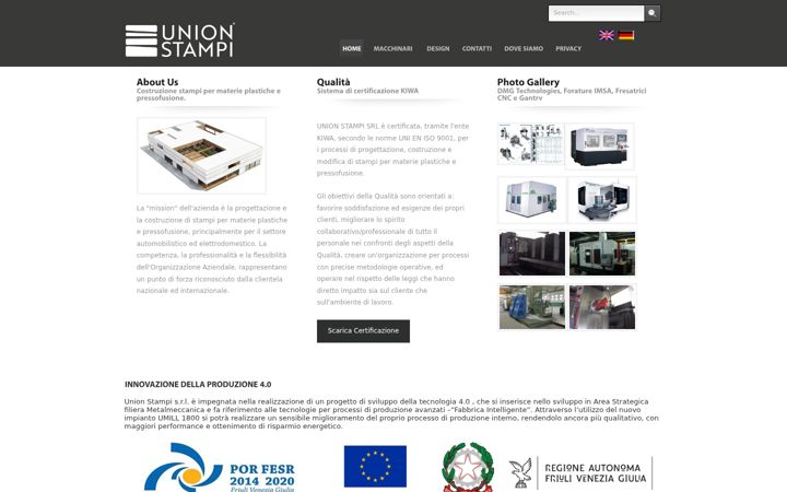 Screenshot von unionstampi.it