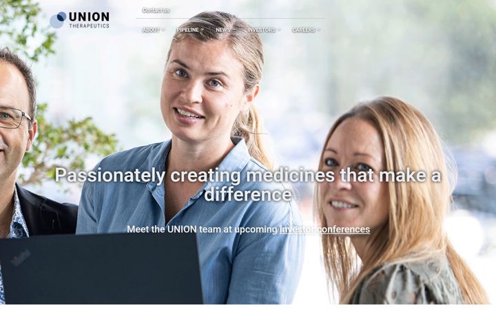 Screenshot di uniontherapeutics.com