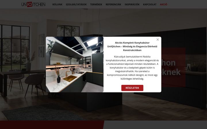 Screenshot ta' uniqitchen.hu
