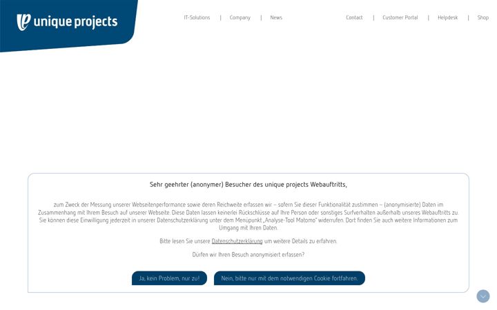 Screenshot von unique-projects.com