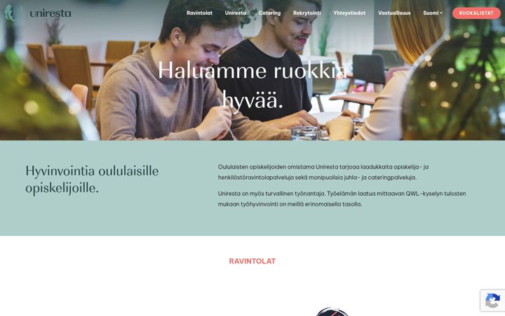 Zrzut ekranu uniresta.fi