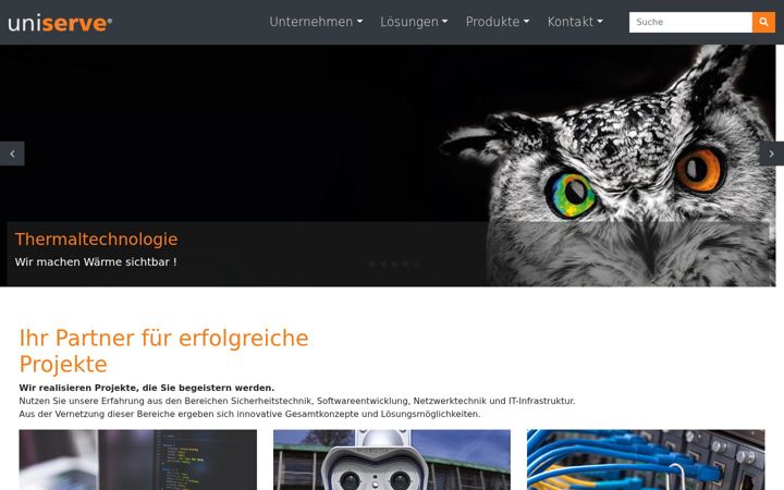 Screenshot of uniserve.de