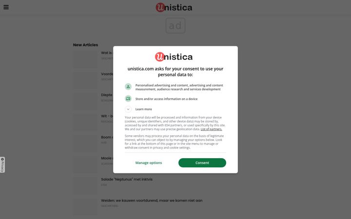 Screenshot of unistica.com