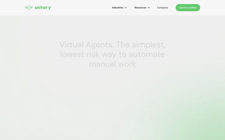 Screenshot ta' unitary.ai