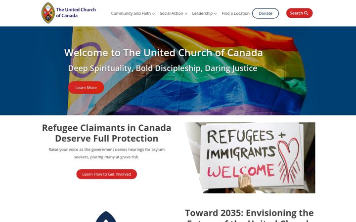 Screenshot of united-church.ca