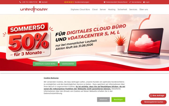 Screenshot of united-hoster.de