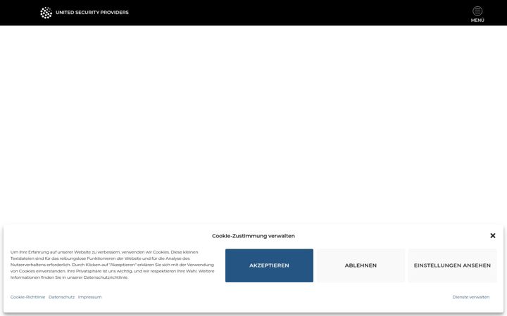 Screenshot of united-security-providers.ch