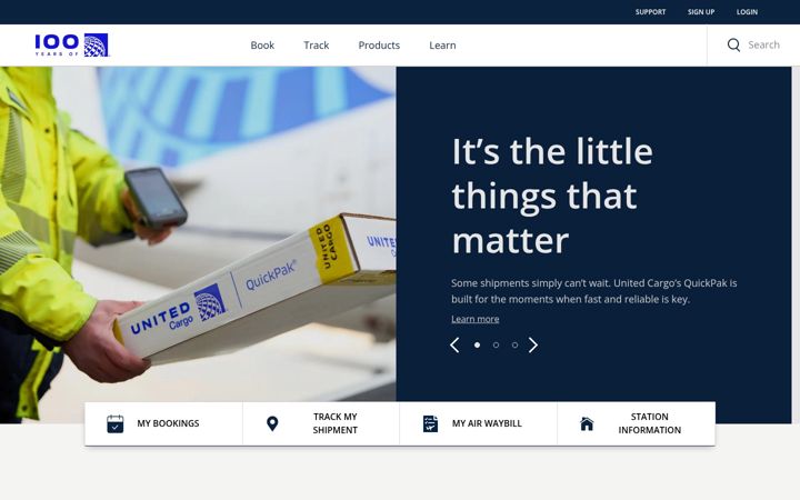 Screenshot of unitedcargo.com