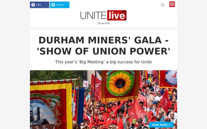 Screenshot di unitelive.org