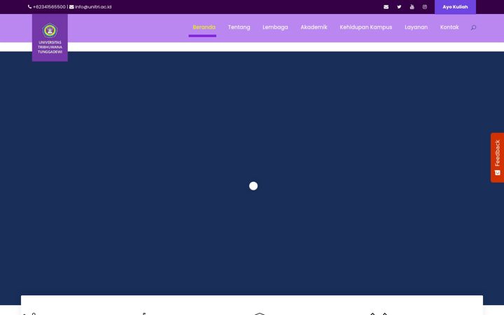 Screenshot von unitri.ac.id