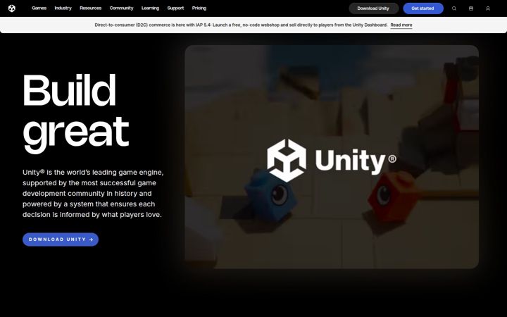 Zrzut ekranu unity3d.com