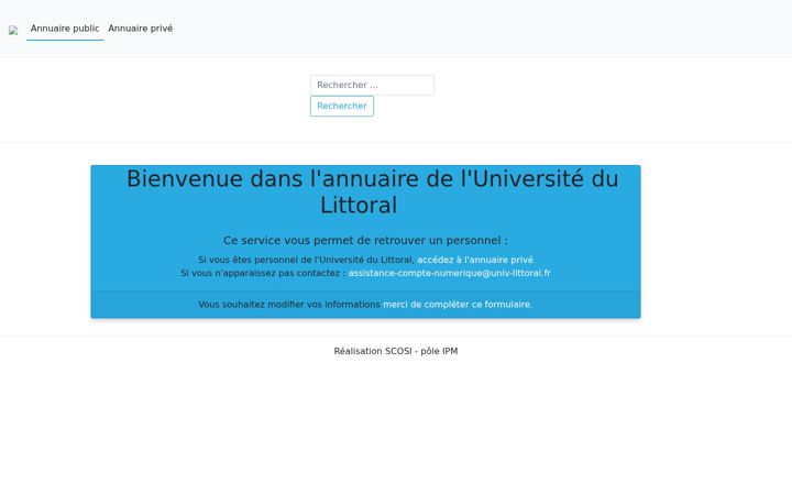 Screenshot of univ-littoral.fr