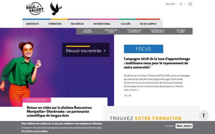 Screenshot of univ-montp3.fr