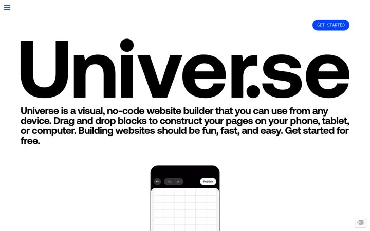 Screenshot of univer.se