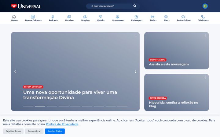 Screenshot of universal.org