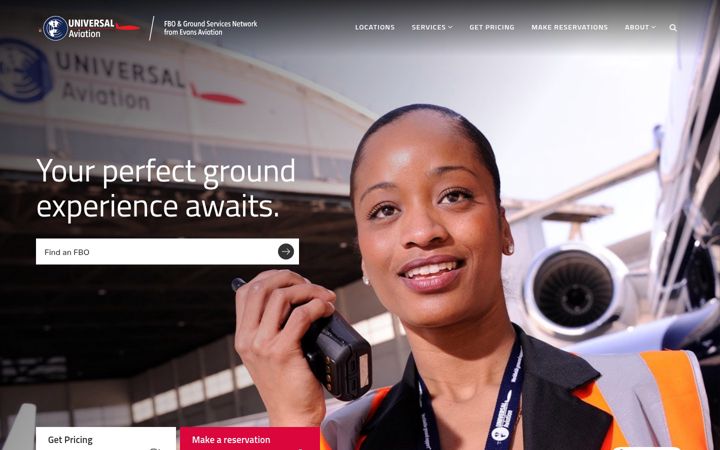 Screenshot of universalaviation.aero