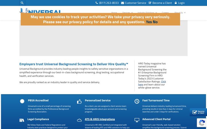 Skjermbilde av universalbackground.com
