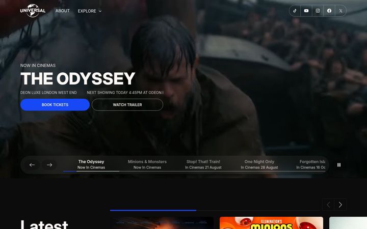 Screenshot of universalpictures.co.uk