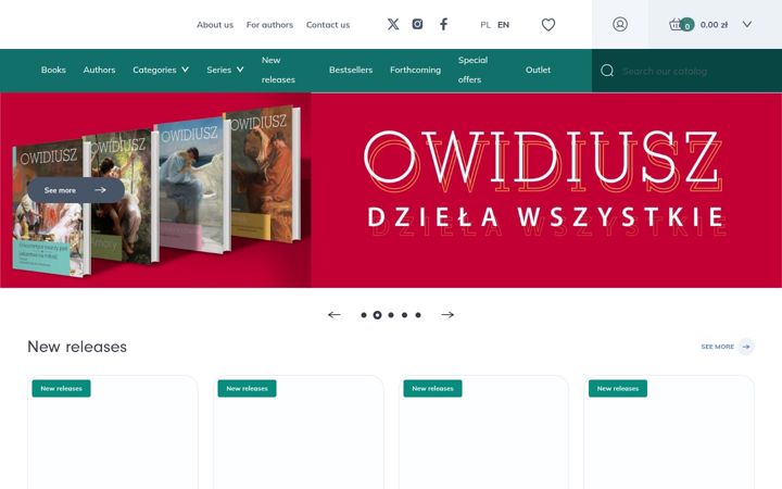 Screenshot of universitas.com.pl