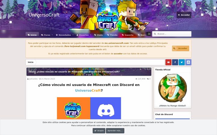 Screenshot of universocraft.com