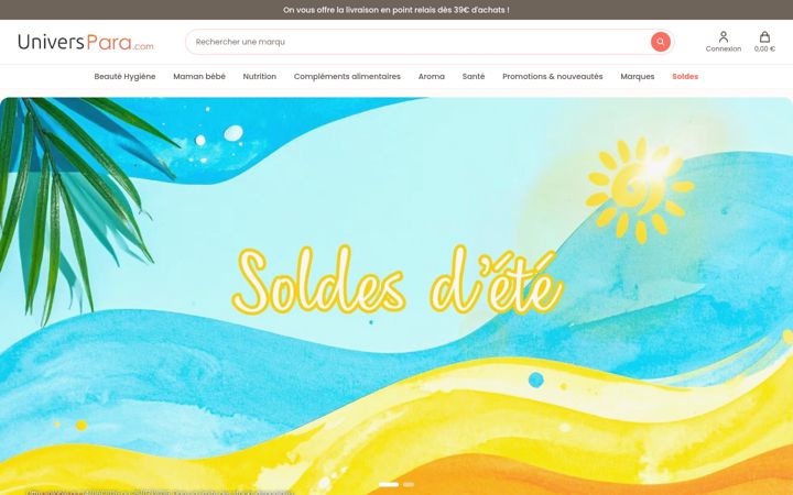 Screenshot of universpara.com