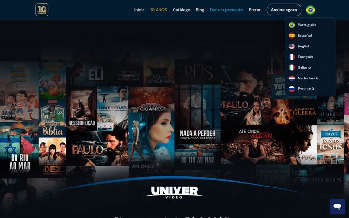 Screenshot von univervideo.com