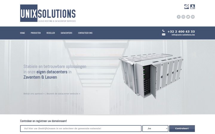 Screenshot of unix-solutions.com