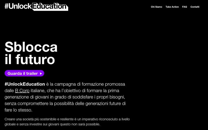 Screenshot of unlockeducation.it