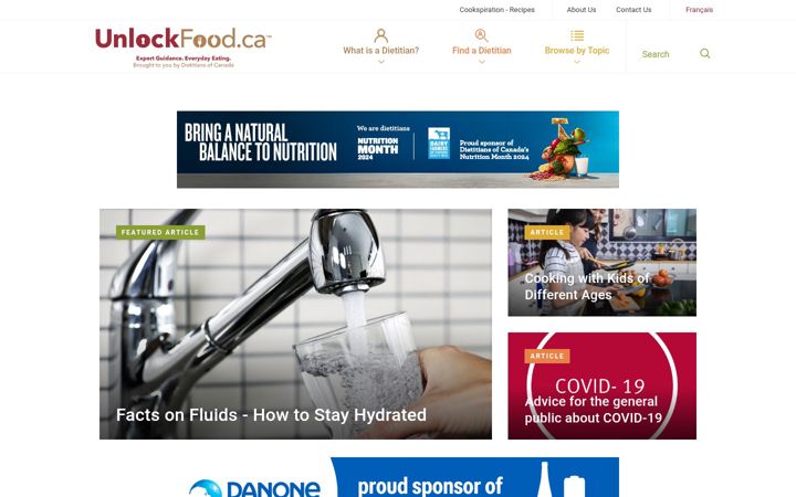 Screenshot of unlockfood.ca