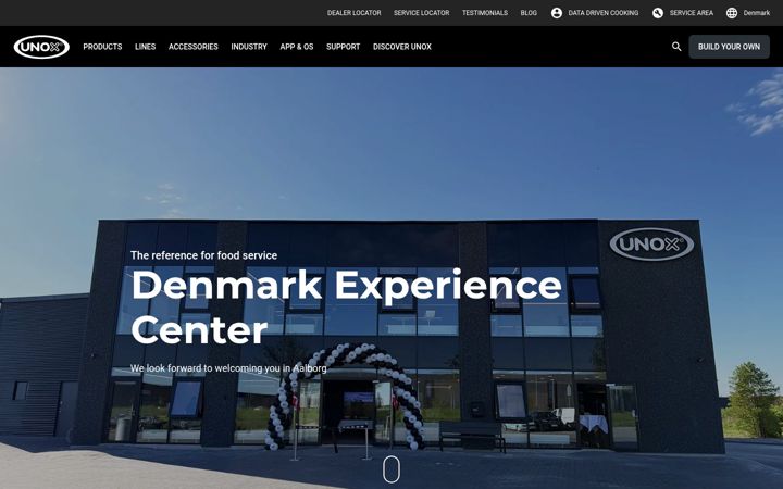 Screenshot of unox.com