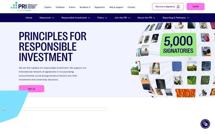 Screenshot ta' unpri.org