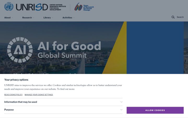 Screenshot of unrisd.org