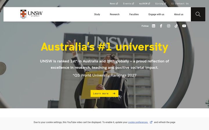 Kuvakaappaus sivustosta unsw.edu.au