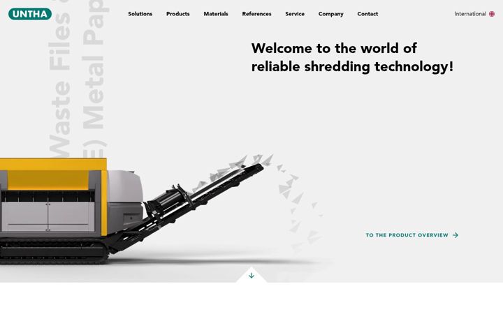 Screenshot of untha.com