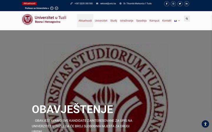 Screenshot of untz.ba