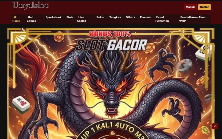 Captura de ecrã de unyilslots.com