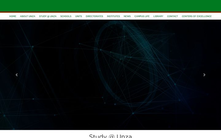 Screenshot of unza.zm