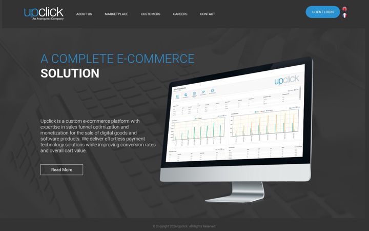 Screenshot of upclick.com