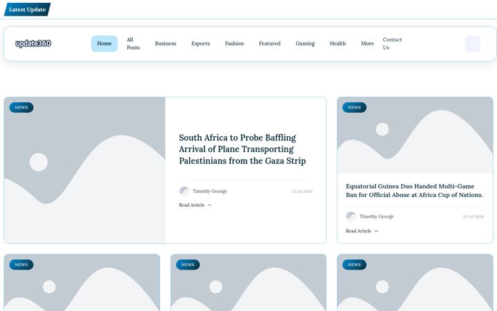 Screenshot of update360blog.nl