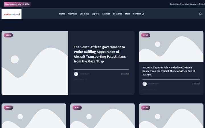 Screenshot of updatemodern.nl