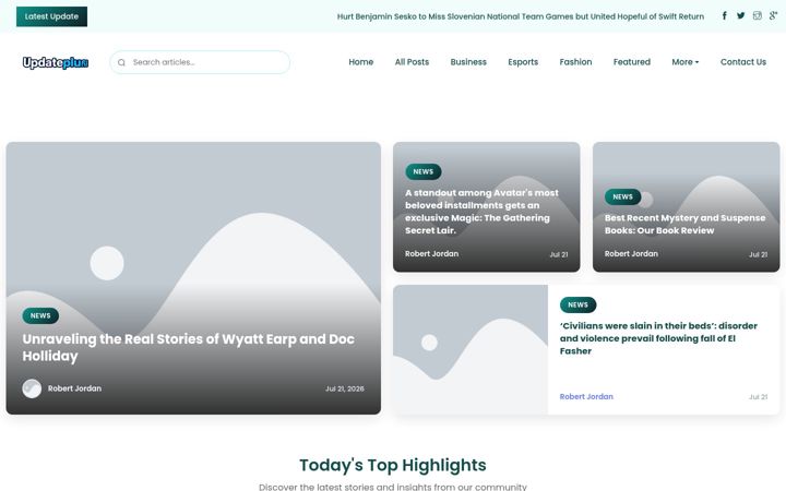 Screenshot of updateplus.nl