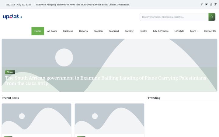 Captura de ecrã de updateplusmedia.nl