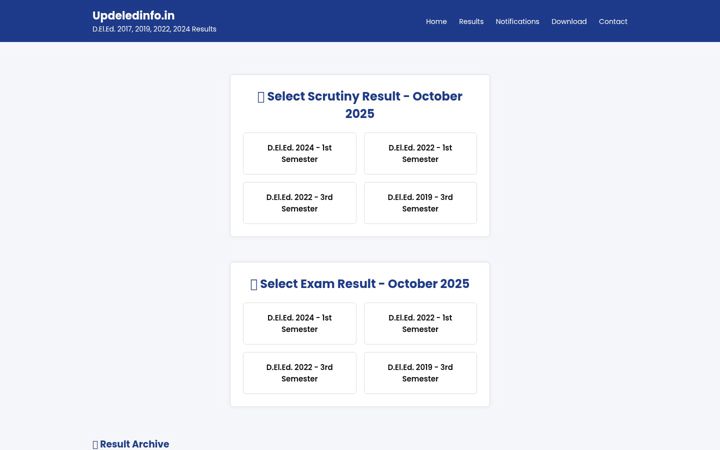 Screenshot of updeledinfo.in