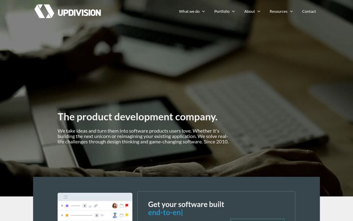 Screenshot of updivision.com