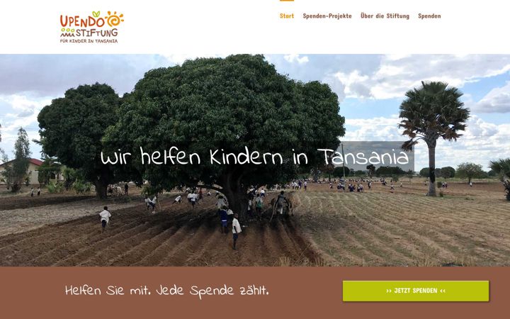 Captura de pantalla de upendo-stiftung.de