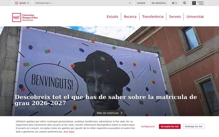 Screenshot of upf.es