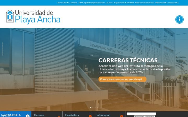 Screenshot of upla.cl